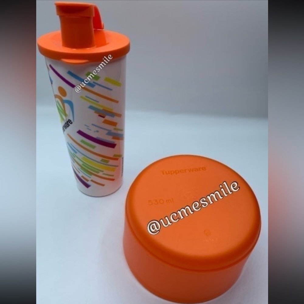 Tupperware Basic Bright Rounds Container & Tumbler Set - Picture 4 of 5